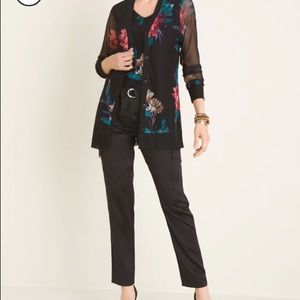 Chico’s Satin Belted Cargo Ankle Pants